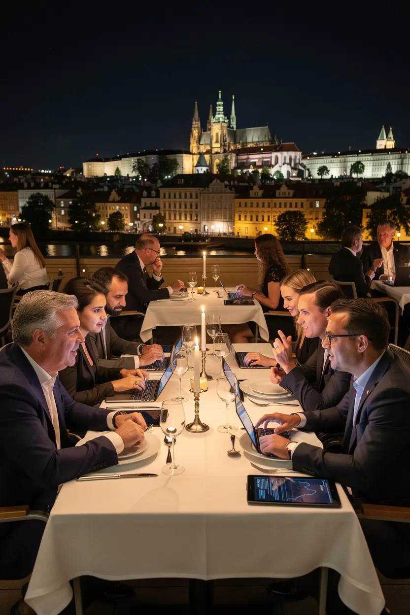 Professional business solutions illustration